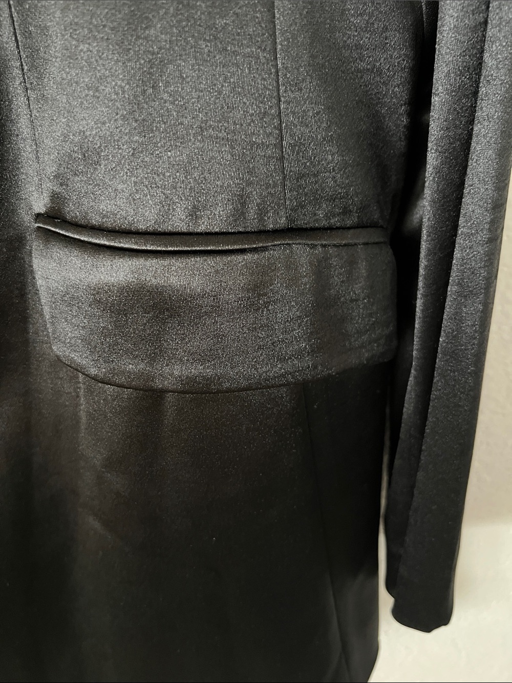 Nordstrom Black Satin Blazer - Women's Tailored Jacket - Picture 4 of 7